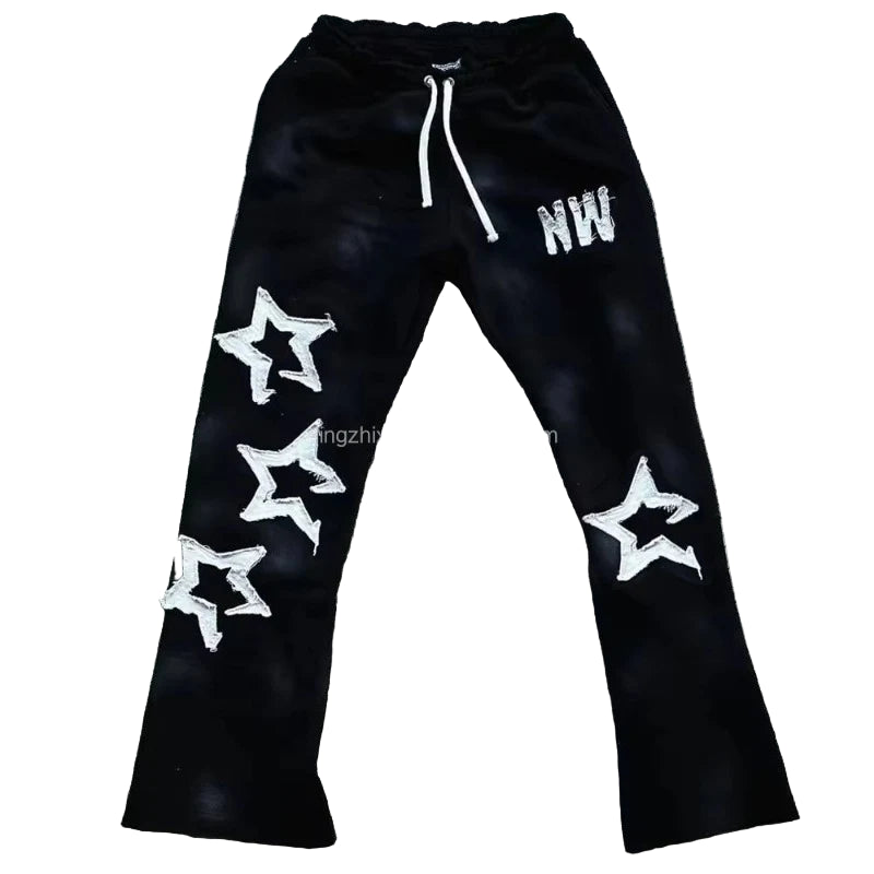 Novas calças esportivas casuais de malha