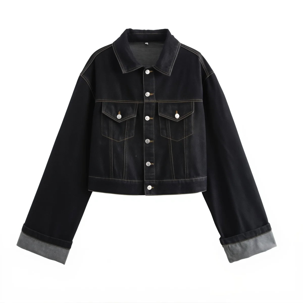 Conjunto de calças de ganga vintage para menina