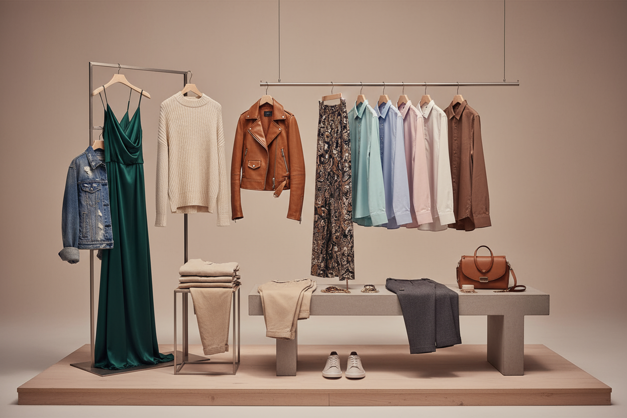 crie uma imagem sobre roupas